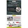 GORIX Support de vélo (pour 3 vélos ou 5 vélos) Support de rangement réglable au sol pour vélo de stationnement intérieur (GX-31
