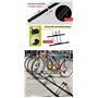 GORIX Support de vélo (pour 3 vélos ou 5 vélos) Support de rangement réglable au sol pour vélo de stationnement intérieur (GX-31