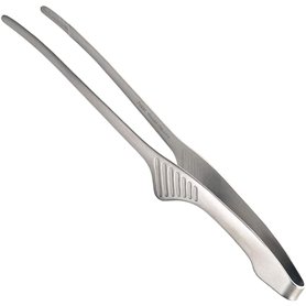 Todai Pince à épiler culinaire en acier inoxydable pour barbecue de style japonais Yakiniku 24 cm Fabriqué au Japon Argent