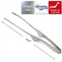 Todai Pince à épiler culinaire en acier inoxydable pour barbecue de style japonais Yakiniku 24 cm Fabriqué au Japon Argent