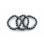SN NATURSTEIN UG - Bracelet Pierre Naturelle Shungite Perle Noire | Gemme et Pierre de Carélie - 3 unités