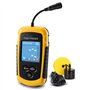 JXJXJX Sondeur de profondeur - Écran couleur LCD - Détecteur de poisson portable - Profondeur maximale de 100 m - Sondeur d'écho