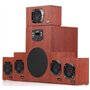 Genius SW-HF 5.1 4600 5.1canaux 125W Bois Set d'enceintes - Sets d'enceintes (5.1 canaux