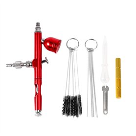 Sarngk 7Cc Aérographe Buses 0.3 Avec 11Pcs Ensemble Accessoires de Nettoyage Brosse de Décoration de Gâteau Pour Aérographe Manu