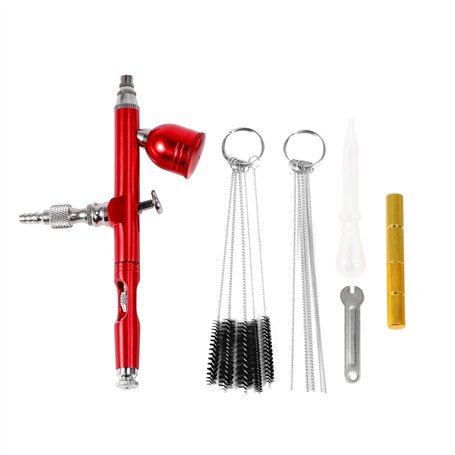 Sarngk 7Cc Aérographe Buses 0.3 Avec 11Pcs Ensemble Accessoires de Nettoyage Brosse de Décoration de Gâteau Pour Aérographe Manu