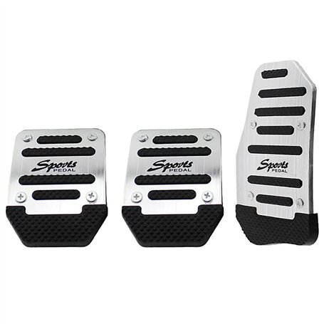 Muuoeou Lot de 3 repose-pieds antidérapants en alliage d'aluminium pour voiture