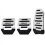 Muuoeou Lot de 3 repose-pieds antidérapants en alliage d'aluminium pour voiture