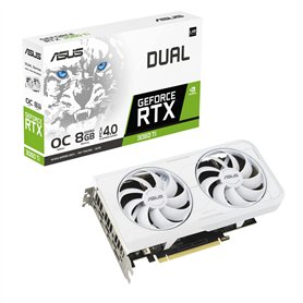 ASUS DUAL NVIDIA GeForce RTX 3060 Ti OC Edition / Blanc – Carte graphique gaming (8GB GDDR6X