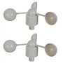 LOLPALONE 6X WH-SP-WS01 Anémomètre Instrument de Mesure de la Vitesse Du Vent Capteur de Vitesse Du Vent Instrument Météorologiq