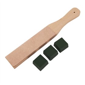 jiyaohui de Stropping en Cuir Outils Strop Board en Cuir 3 Paquets AffûTage de Cuir Composé de Polissage Aiguiseur de Couteau à