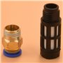 Beby 1 41/4 Vibrateurs À Turbine Pneumatiques Vibrateur Industriel Doré Silencieux pour Le Type K-10 De Boule D'Oscillateur Pneu