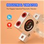 Beby 1 41/4 Vibrateurs À Turbine Pneumatiques Vibrateur Industriel Doré Silencieux pour Le Type K-10 De Boule D'Oscillateur Pneu