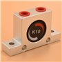 Beby 1 41/4 Vibrateurs À Turbine Pneumatiques Vibrateur Industriel Doré Silencieux pour Le Type K-10 De Boule D'Oscillateur Pneu