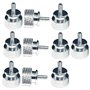 Reinscer 10 Pièces/Lot UNC6-32 M3.5 Vis à Main Vis de Boîtier D'Ordinateur Vis Moletée à Tête Ronde pour Support GPU PSU Boîtier