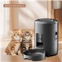Heilanole Distributeur Automatique de Nourriture pour Chat et Chien avec Bouton WiFi Intelligent de 2 L pour Aliments Secs et Cr