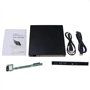 Ntcpefy BoîTier DVD Externe 12.7Mm USB 2.0 BoîTier DVD/CD-ROM Externe pour Ordinateur Portable Ordinateur de Bureau Lecteur de D