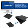 Ntcpefy BoîTier DVD Externe 12.7Mm USB 2.0 BoîTier DVD/CD-ROM Externe pour Ordinateur Portable Ordinateur de Bureau Lecteur de D