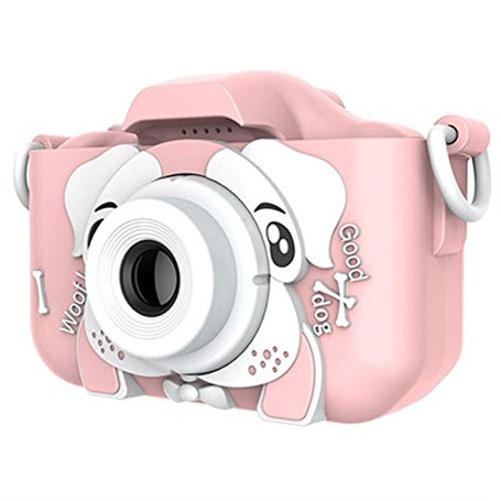 CLOSER Recorder Caméra d'action antichoc avec écran IPS 2" Cadeau pour filles et garçons Rose