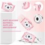 CLOSER Recorder Caméra d'action antichoc avec écran IPS 2" Cadeau pour filles et garçons Rose
