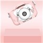 CLOSER Recorder Caméra d'action antichoc avec écran IPS 2" Cadeau pour filles et garçons Rose