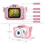 CLOSER Recorder Caméra d'action antichoc avec écran IPS 2" Cadeau pour filles et garçons Rose