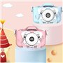 CLOSER Recorder Caméra d'action antichoc avec écran IPS 2" Cadeau pour filles et garçons Rose