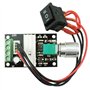 Eighosee 6V 12V 24V 28V 3A 80W ContrôLeur de Vitesse de Moteur CC (PWM) Commutateur RéVersible RéGlable en Vitesse 1203BB Contrô