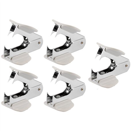 Naugan Lot de 5 ôte-agrafes en acier style pin pour étudiants 24/6 26/6