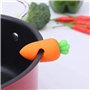 Carriere Ensemble de Support Anti-Déversement de Couvercle de Casserole en Silicone, Kit de Bouchons Anti-Débordement Résistant 