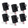 Qyrugcxs 6 Paquets de Capteur Du CréPuscule à L'Aube pour L'éClairage ExtéRieur 120-277V Capteur de LumièRe à Cellule PhotoéLect