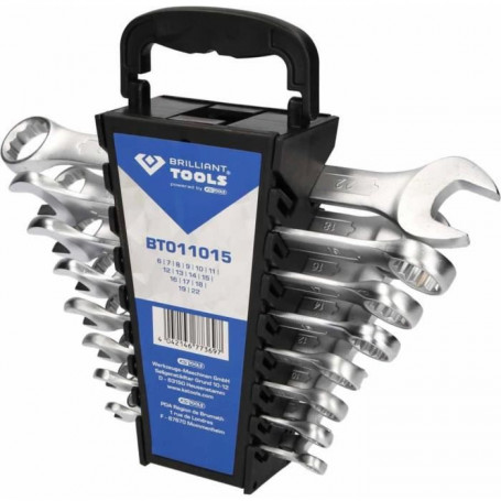 BRILLIANT TOOLS Jeu de clés de combinaison 15 pcs 52,99 €