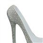 Heilanole Élégant Casier à Vin à Talons Hauts en Strass - Porte-Bouteille de Vin au Design Créatif en Forme de Chaussure, Idéal 