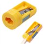 Taille-Crayon de Menuisier - Pack de 4 Taille-Crayon Manuel pour Crayons de Menuisier Plats, Outil D'AffûTage de Crayon Portable