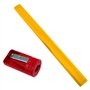 Taille-Crayon de Menuisier - Pack de 4 Taille-Crayon Manuel pour Crayons de Menuisier Plats, Outil D'AffûTage de Crayon Portable