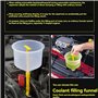 KACPLY Kit d'entonnoir de remplissage de liquide de refroidissement pour radiateur de voiture - Anti-déversement - Outil de remp