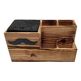 AID Boîte à outils en bois pour salon de coiffure - Porte-ciseaux - Support pour ciseaux de coiffure - Support pour outils de co