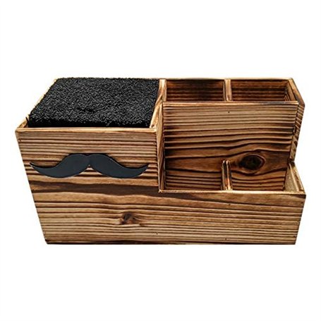 AID Boîte à outils en bois pour salon de coiffure - Porte-ciseaux - Support pour ciseaux de coiffure - Support pour outils de co