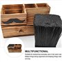 AID Boîte à outils en bois pour salon de coiffure - Porte-ciseaux - Support pour ciseaux de coiffure - Support pour outils de co