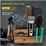AID Boîte à outils en bois pour salon de coiffure - Porte-ciseaux - Support pour ciseaux de coiffure - Support pour outils de co