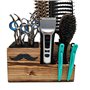 AID Boîte à outils en bois pour salon de coiffure - Porte-ciseaux - Support pour ciseaux de coiffure - Support pour outils de co