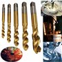 GIWFBQTR Tarauds Pointus en Spirale Taraudage Filetage Formant Taraud Hss 10 Pc MéTrique Spirale Cannelé Vis à Taraud M3 M5 M6 M