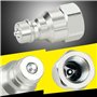 Marran Coupleur Hydraulique Pioneer 1/4 Pouce avec Capuchon Anti-Poussière Adapté à une Large Gamme D'Applications Hydrauliques.