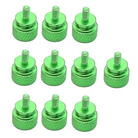 Nettoppo 10 Pièces/Lot UNC6-32 M3.5 Vis à Main Vis de Boîtier D'Ordinateur Vis Moletée à Tête Ronde pour Support GPU PSU Boîtier