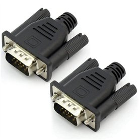 MQODLFP 2X Vga Virtuel Adaptateur D'Affichage Mâle Prise Factice Edid sans Tête Émulateur Fantôme Plaque De Verrouillage