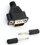 MQODLFP 2X Vga Virtuel Adaptateur D'Affichage Mâle Prise Factice Edid sans Tête Émulateur Fantôme Plaque De Verrouillage