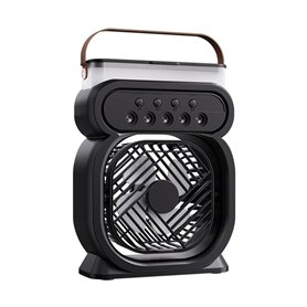 Suoumwa Ventilateur Climatiseur Mini Rafraîchisseur d'air Ajustable de Bureau Noir