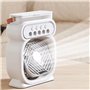 Suoumwa Ventilateur Climatiseur Mini Rafraîchisseur d'air Ajustable de Bureau Noir