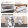 Suoumwa Ventilateur Climatiseur Mini Rafraîchisseur d'air Ajustable de Bureau Noir