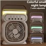 Suoumwa Ventilateur Climatiseur Mini Rafraîchisseur d'air Ajustable de Bureau Noir
