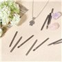 Juuewrryg 20 Pièces Ensemble de Tampons de Poinçonnage Fleurs Kits D'Outils Gravure sur Fer Poinçons en Acier Ensemble de Tampon